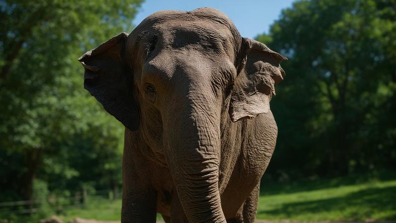 A elefante fêmea Happy, sacrificada nos Estados Unidos