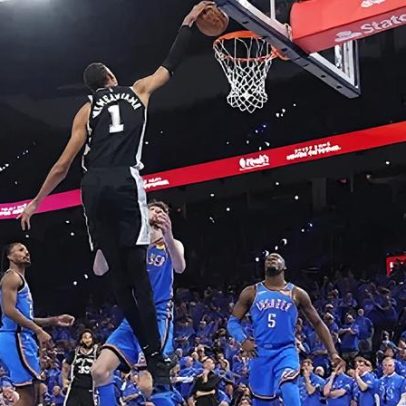 Wembanyama faz história, Spurs vencem Thunder