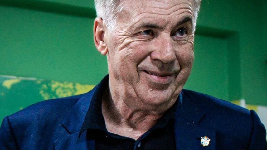 Carlo Ancelotti em Mirassol x Santos — Foto: Pedro Zacchi/Agência Mirassol