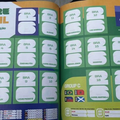 Álbum de figurinhas da Copa aponta quem ficou de fora da seleção