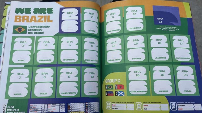 Álbum da Copa do Mundo não tem Neymar Jr.
