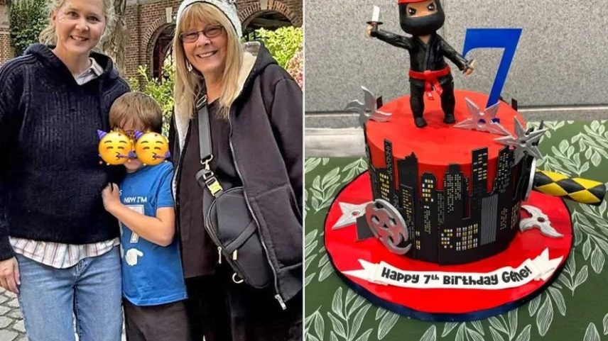 Amy Schumer comemora o sétimo aniversário de seu filho Gene