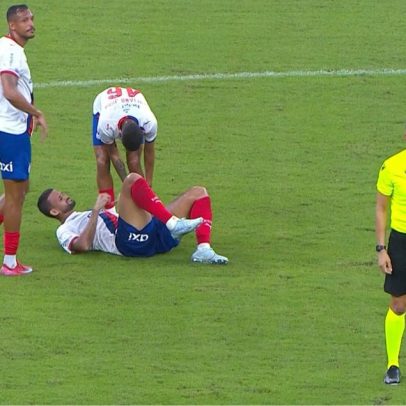 Willian José sofre pênalti e deixa jogo machucado em Bahia x Cruzeiro