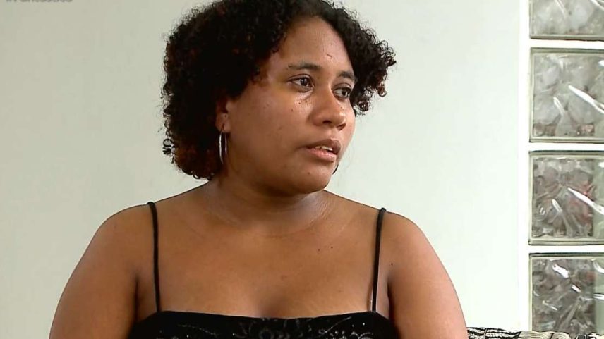 Samara Regina Dutra, de 19 anos, em entrevista ao Fantástico, da Globo
