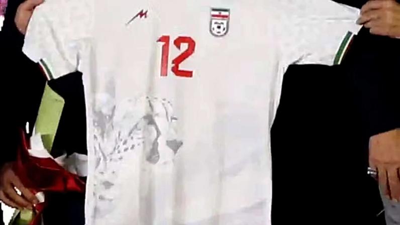 Camisa do Irã para a Copa do Mundo — Foto: Reprodução