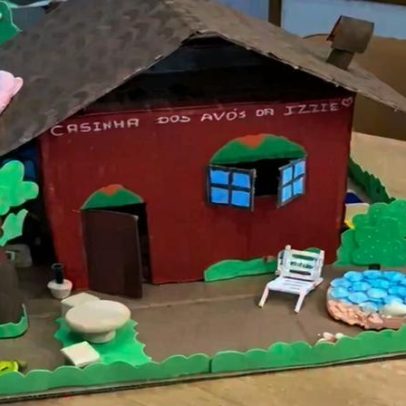 Mãe compara maquete escolar e diverte a web