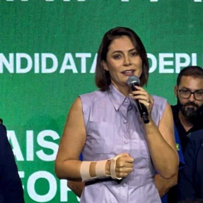 Michelle Bolsonaro não confirma candidatura à Presidência