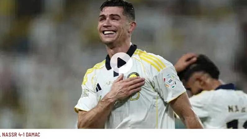 Marca destaca título de Cristiano Ronaldo pelo Al-Nassr — Foto: Reprodução/Marca