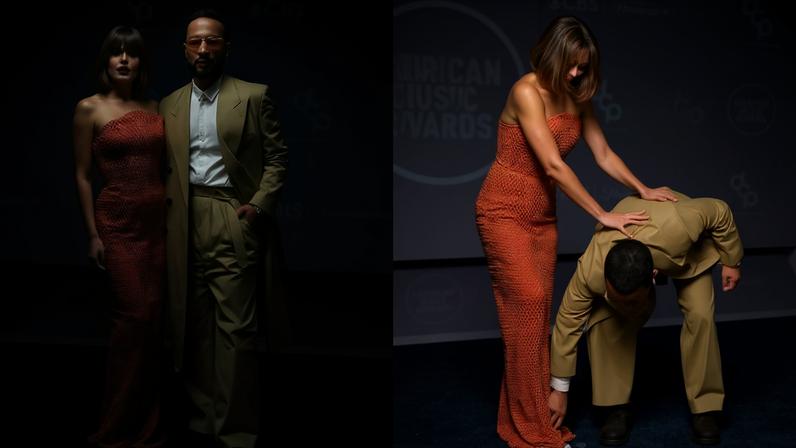Chrissy Teigen e John Legend no AMA de 2026 — Foto: GettyImages