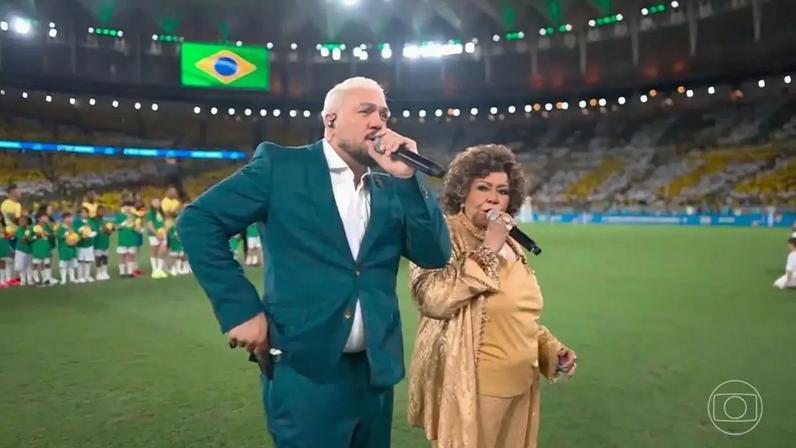 Belo e Alcione - (Reprodução/TV Globo)