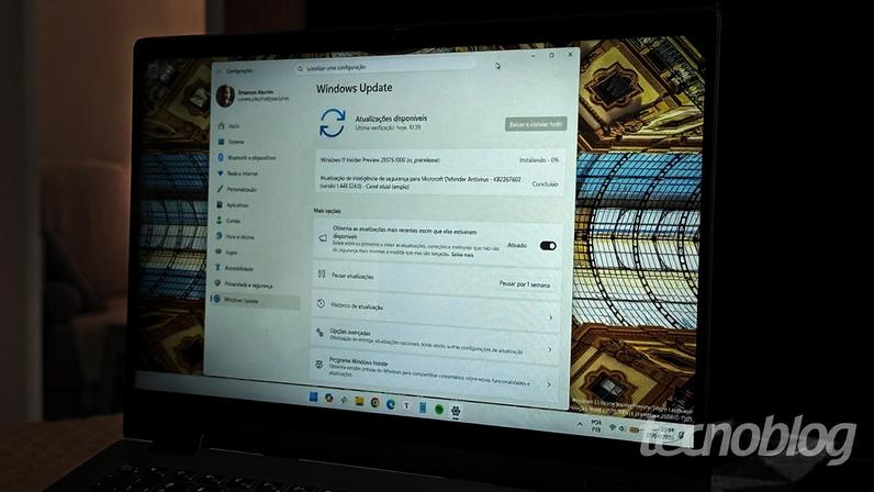 Windows Update do Windows 11 (imagem: Emerson Alecrim/Tecnoblog)