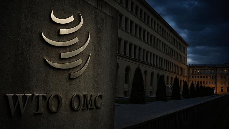 Na imagem, fachada da OMS (Organização Mundial do Comércio), em Genebra, na Suíça