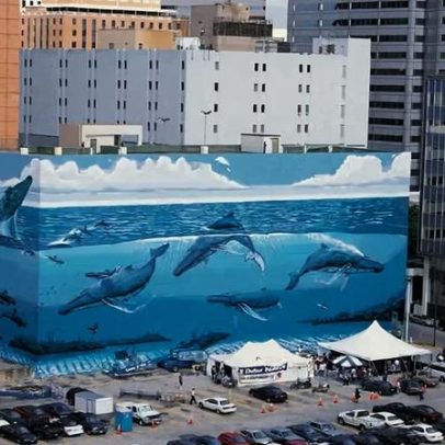 Artista indignado após mural conservacionista em Dallas ser coberto para FIFA