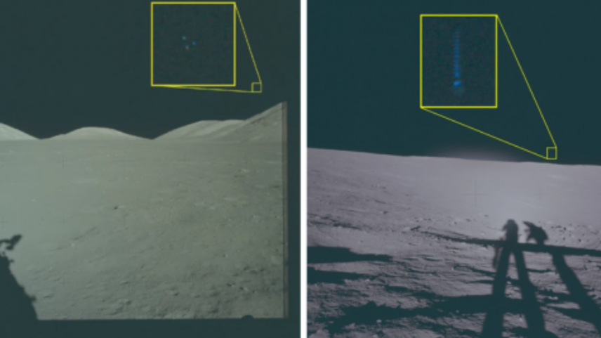 Astronautas avistaram objetos não identificados nas proximidades da lua