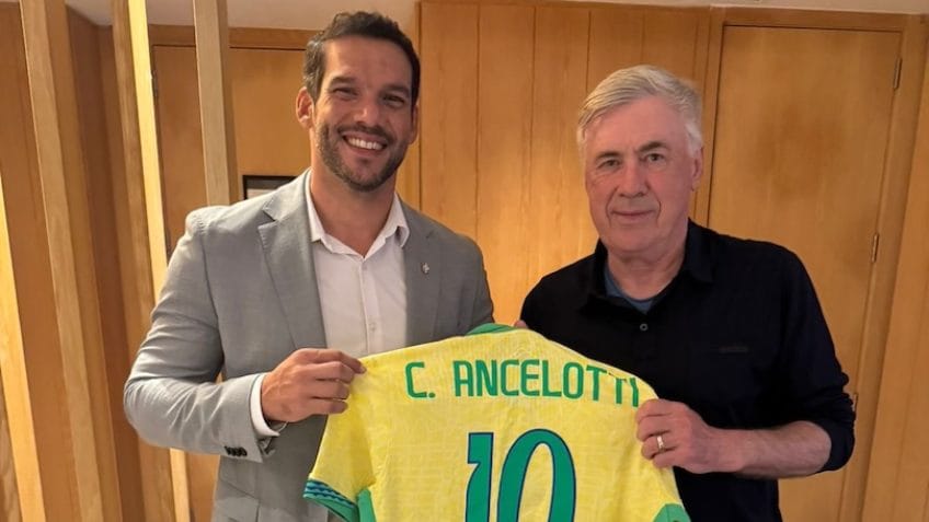 Articulista diz que renovação de Ancelotti até 2030 não garante taça, porque no futebol ninguém assina contrato com o destino, mas sinaliza caminho