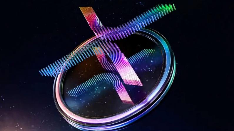 Ilustração 3D de logo do XRP