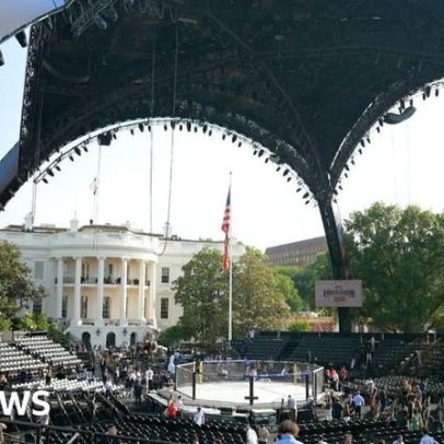 BBC visita arena da UFC na Casa Branca