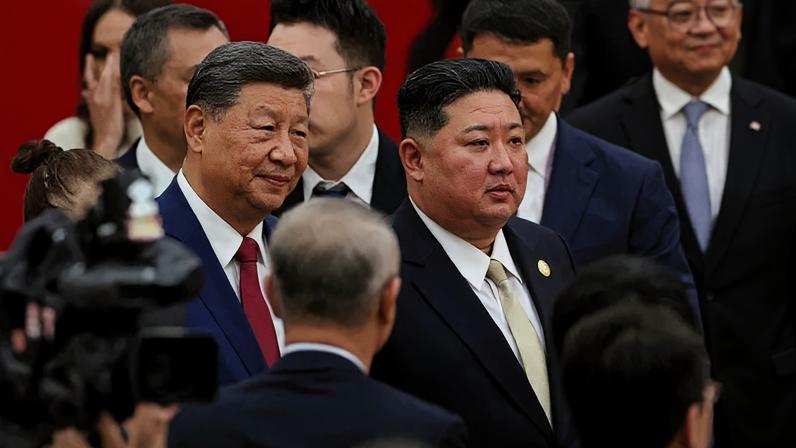 Xi Jinping, China’s leader, with North Korea’s leader, Kim Jong-un, in Beijing in September. Analysts say China is likely keen to assert its influence over North Korea as Pyongyang has leaned toward Russia.