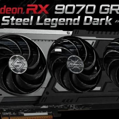 ASRock lança Radeon RX 9070 GRE Steel Legend Dark com clock até 2.920 MHz