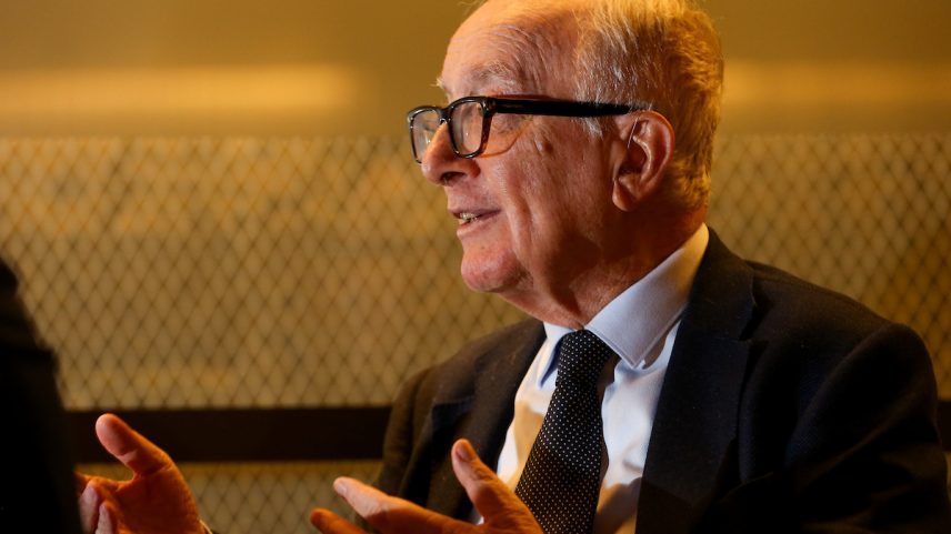 O professor de direito penal Luigi Ferrajoli, considerado pai do garantismo, em Brasília.