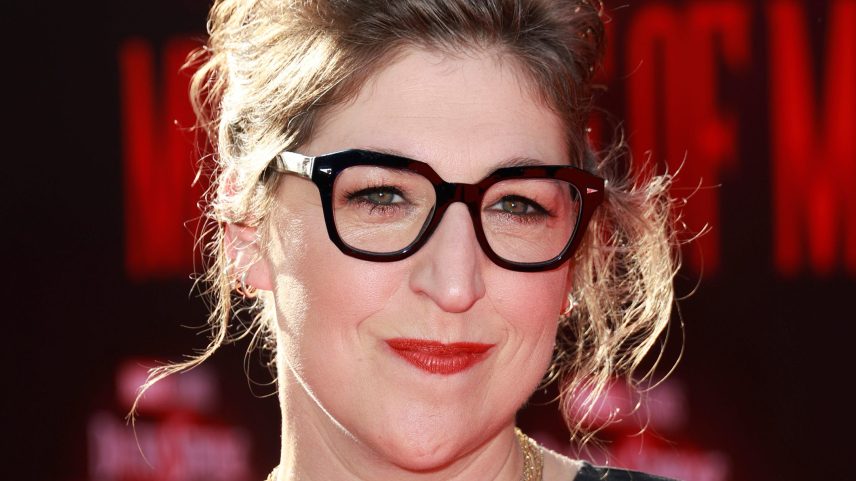 Mayim Bialik attends the "Doctor Strange In The Multiverse Of Madness" premiere on May 2, 2022.