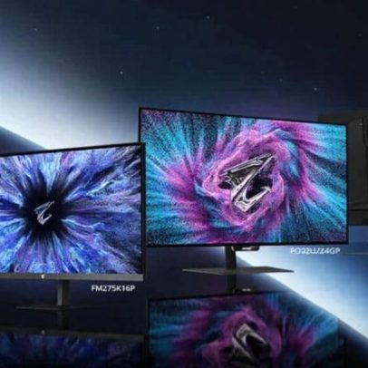 Gigabyte lança monitores gamer OLED e Mini LED com até 480 Hz e 5K inédita