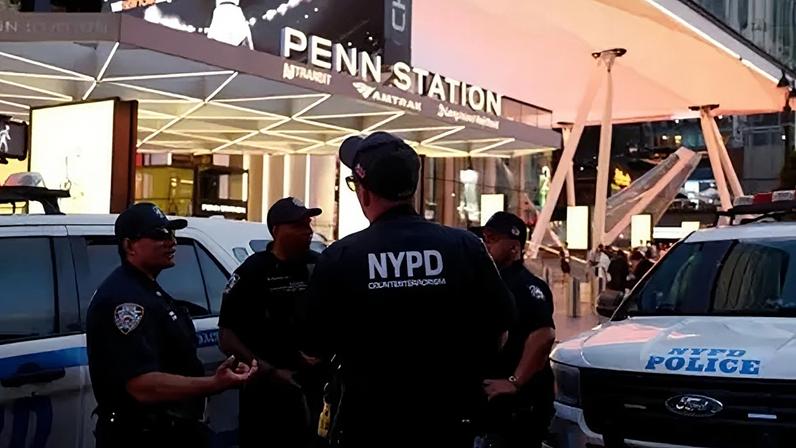 There was a significant police presence at the station after the incident