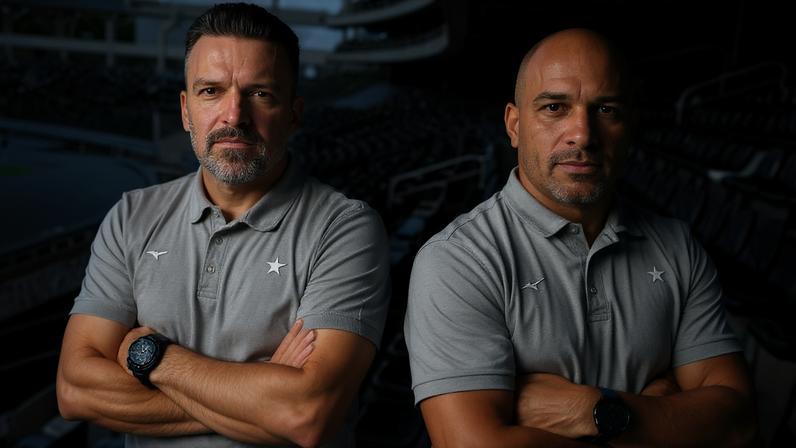 Gladson Stwart e Jefferson da Silva assumiram a coordenação de base do Botafogo (Foto: Divulgação/Botafogo)