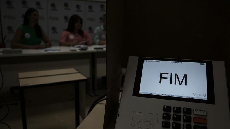 São Paulo (SP), 02/10/2024 - Simulação da eleição para demonstração do fluxo de votação, em uma seção eleitoral cenográfica, no Tribunal Regional Eleitoral de São Paulo - TRE-SP. Foto: Rovena Rosa/Agência Brasil