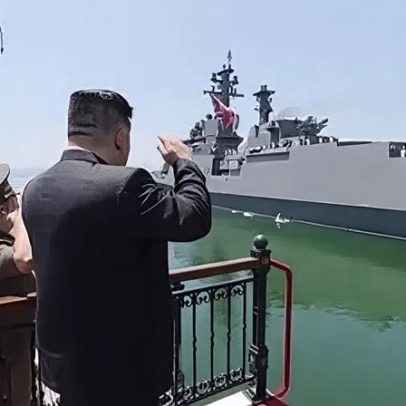 Coreia do Norte lança maior navio de guerra e amplia força naval