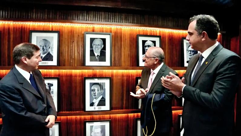 COTADO - Josué, Alckmin e Pacheco, todos do PSB: filho de José Alencar entrou no radar após a desistência do senador