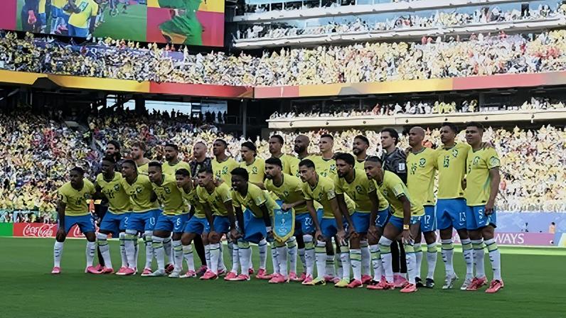 Seleção Brasileira na estreia contra o Marrocos