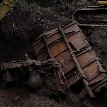 Caminhão desaparecido há mais de dez anos é encontrado enterrado no RS