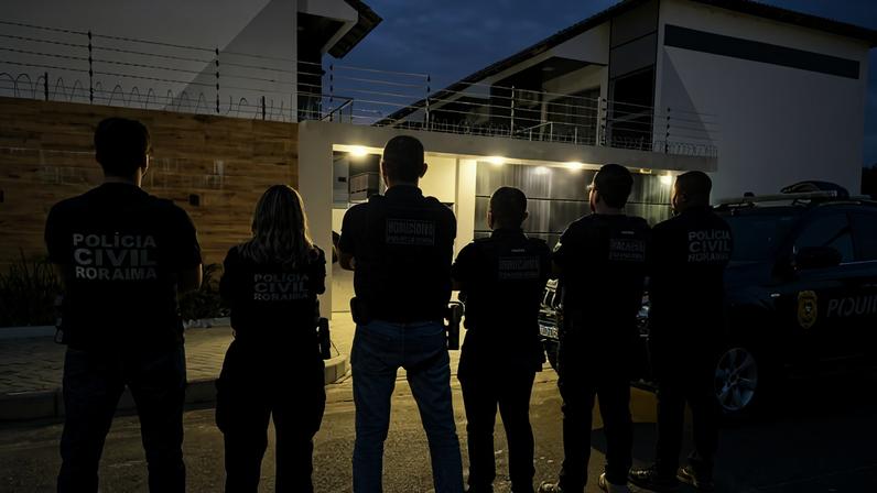 Operação Rota do Norte cumpre mandados contra investigados por ligação com o Tren de Aragua em seis estados — Foto: Polícia Civil/Divulgação