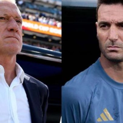 Deschamps e Scaloni iniciam disputa por recorde de 88 anos