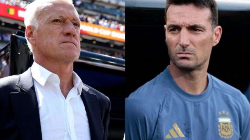 MUNICH, GERMANY – JULY 09: Didier Deschamps, Head Coach of France, reacts during the UEFA EURO 2024 Semi-Final match between Spain and France at Munich Football Arena on July 09, 2024 in Munich, Germany. (Photo by Alex Livesey/Getty Images)