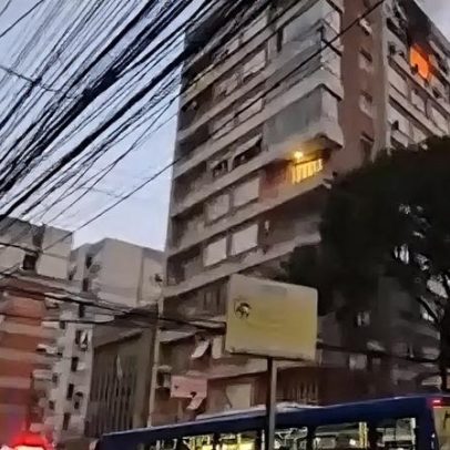 Incêndio atinge apartamento na Avenida Independência