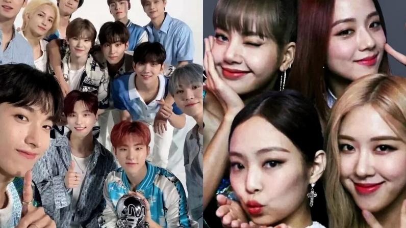 SEVENTEEN e BLACKPINK. (Foto: Reprodução)