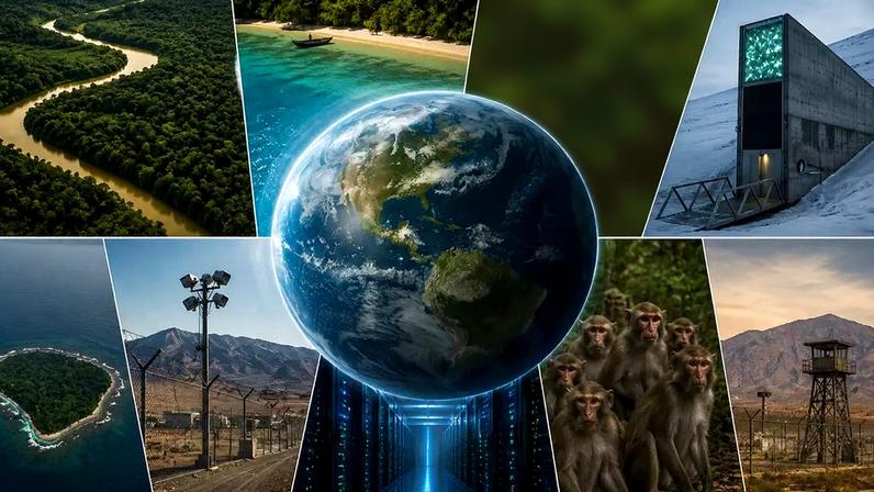 montagem criada por IA dos lugares citados na matéria