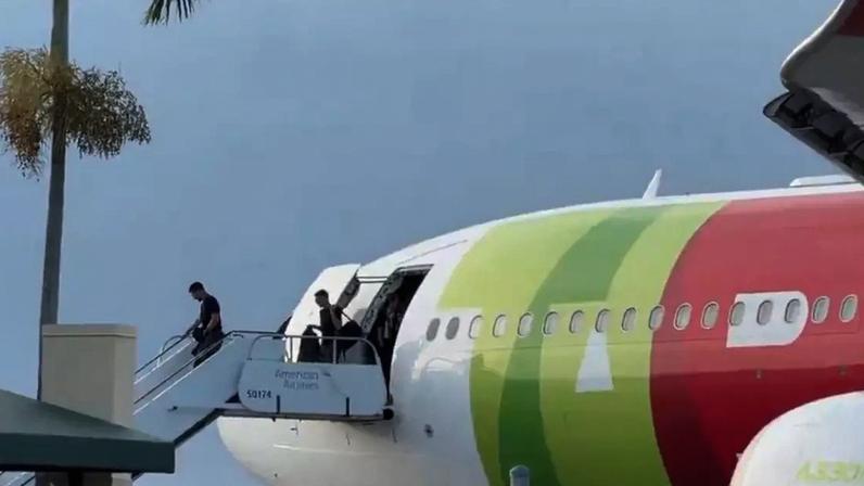 Desembarque da seleçao de Portugal em Miami, nos EUA –