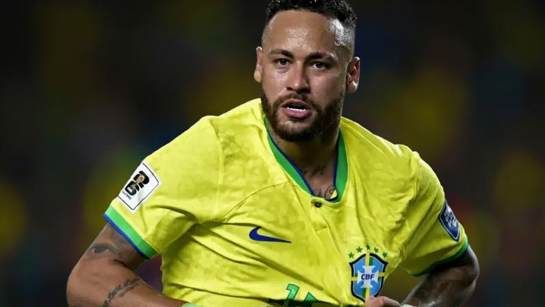 Neymar comemora 78° gol pela Seleção Brasileira