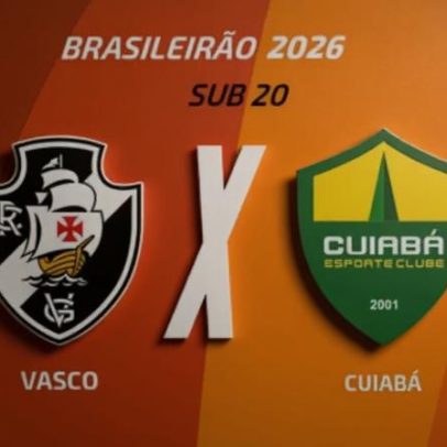 Vasco x Cuiabá Sub-20: onde assistir, escalações e arbitragem
