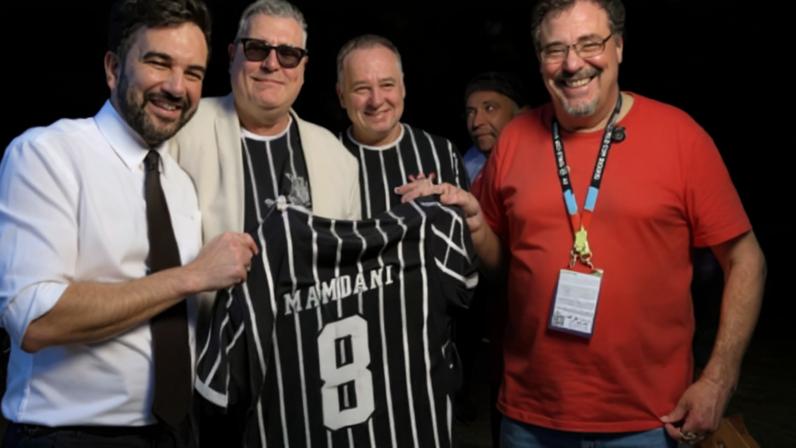Sócrates e Casagrande nos tempos em que defendiam as cores do Corinthians –