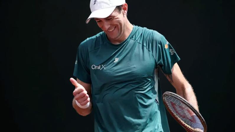Marcelo Demoliner durante partida pelas quartas de final de duplas masculinas, do Campeonato de Tênis em Quadra de Saibro Masculino Fayez Sarofim & Co., no River Oaks Country Club, em 31 de março de 2026, em Houston, Texas.