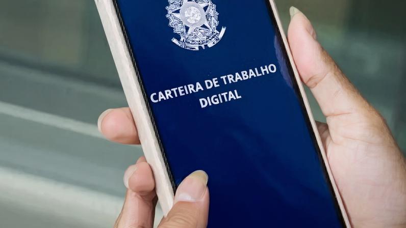 Aplicativo da Carteira de Trabalho Digital.