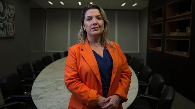 Daniella Marques: percepção interna da pré-campanha é de que o ex-presidente da Caixa agradaria mais ao mercado financeiro do que o de outro cotado — Foto: Luciana Whitaker/Valor—29/7/2022