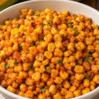 Snack de milho na airfryer substitui salgadinhos industrializados