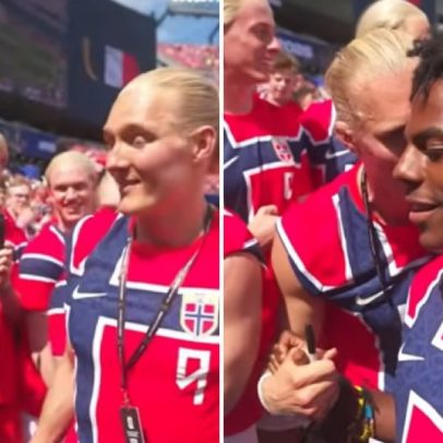 Torcedor norueguês evangeliza youtuber famoso durante a Copa do Mundo