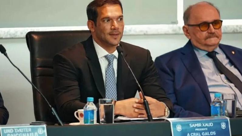 Samir Xaud é o presidente da CBF e se envolveu numa polêmica envolvendo mulheres e gastos da entidade