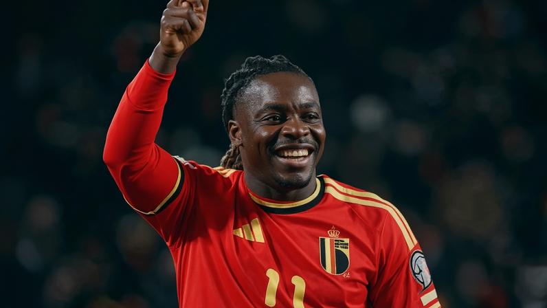 Jérémy Doku, atacante da Seleção da Bélgica e do Manchester City.
